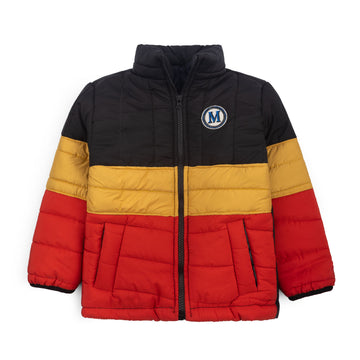 Stylish puffer Jacket-Yelliw Black