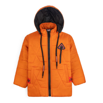 Stylish puffer Jacket- Orange