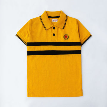 Mustard Black Polo Shirt
