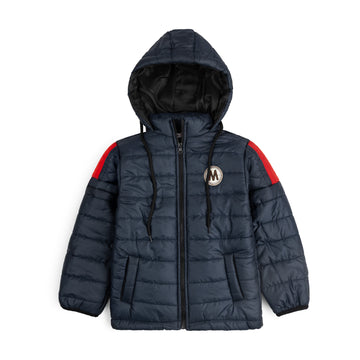 Stylish Fashion Puffer Jacket- F/S Navy M