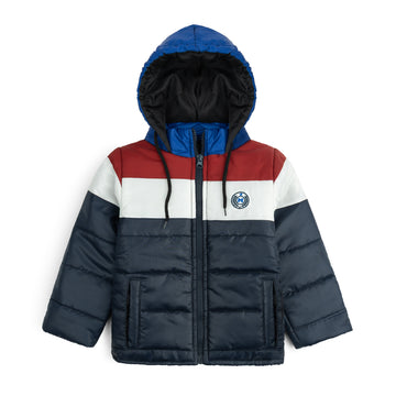 Stylish puffer Jacket- Navy White