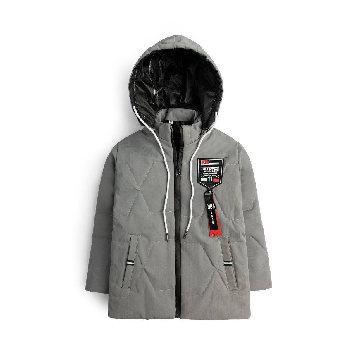 Grey Fashion puffer Jacket