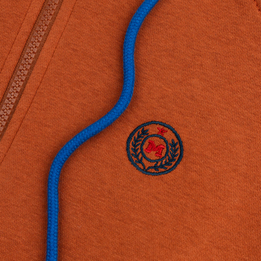 Brown Yellow Zipper
