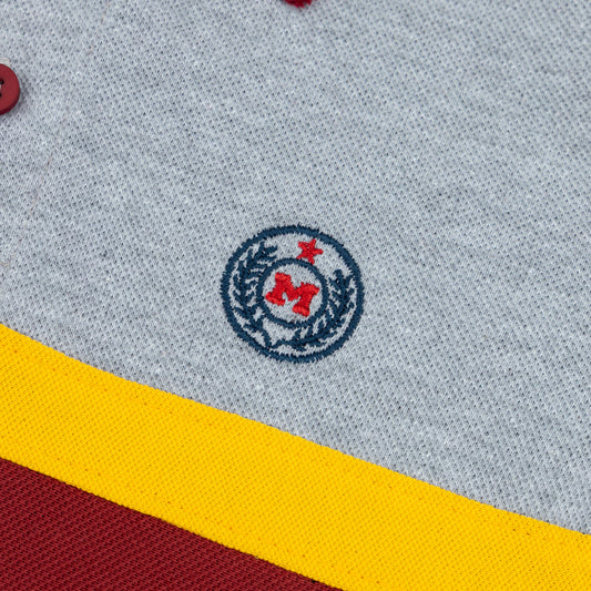 Maroon Grey Polo Shirt