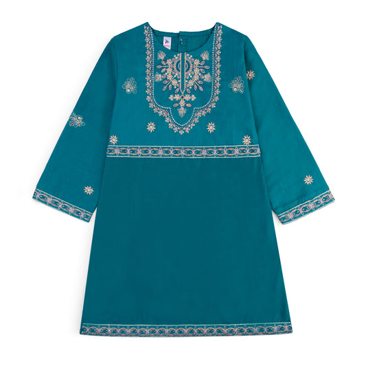 Light Green Embroidered Shirt