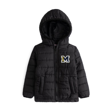 F/S Stylish puffer Jacket-Black