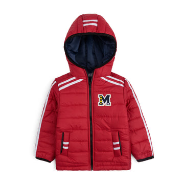 Stylish puffer Jacket- Red N