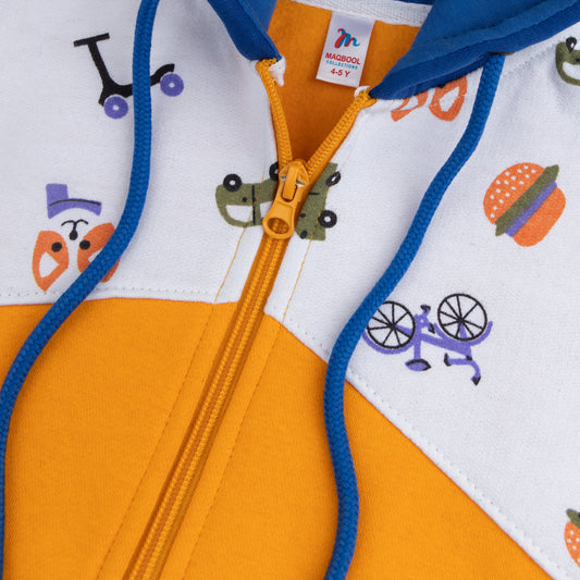 Orange R Blue Zipper