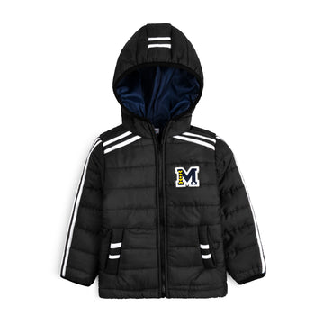 Stylish puffer Jacket- Black N