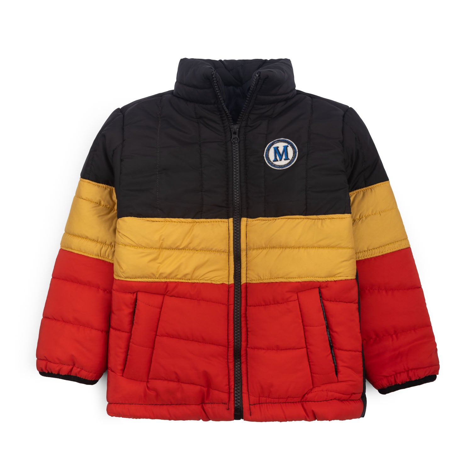 Stylish puffer Jacket-Yelliw Black