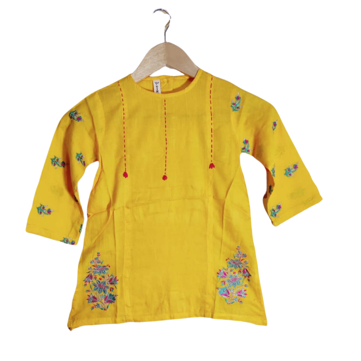 Embroidered Shirt-Yellow