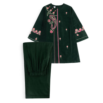 Green PF Embroidered-2Pcs