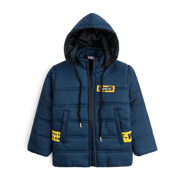 Stylish puffer Jacket- Navy Blue