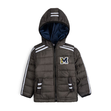 Stylish puffer Jacket- Green N