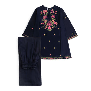 Blue Embroidered-2pcs