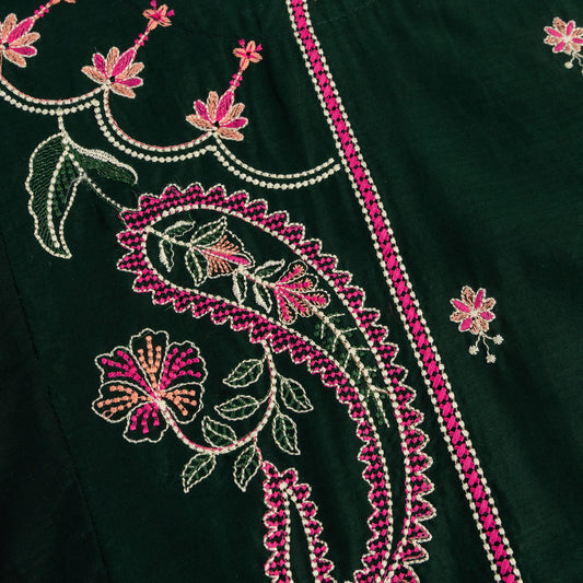 Green PF Embroidered-2Pcs