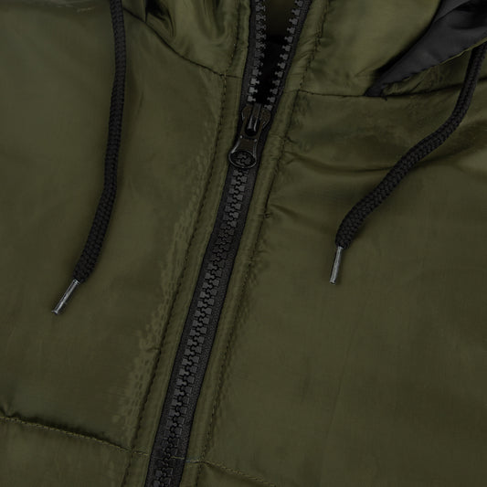 Stylish puffer Jacket- Dark Green