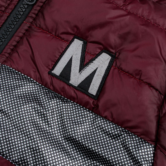 Stylish puffer Jacket- Maroon N