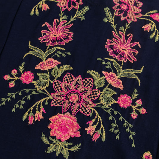 Blue Embroidered-2pcs