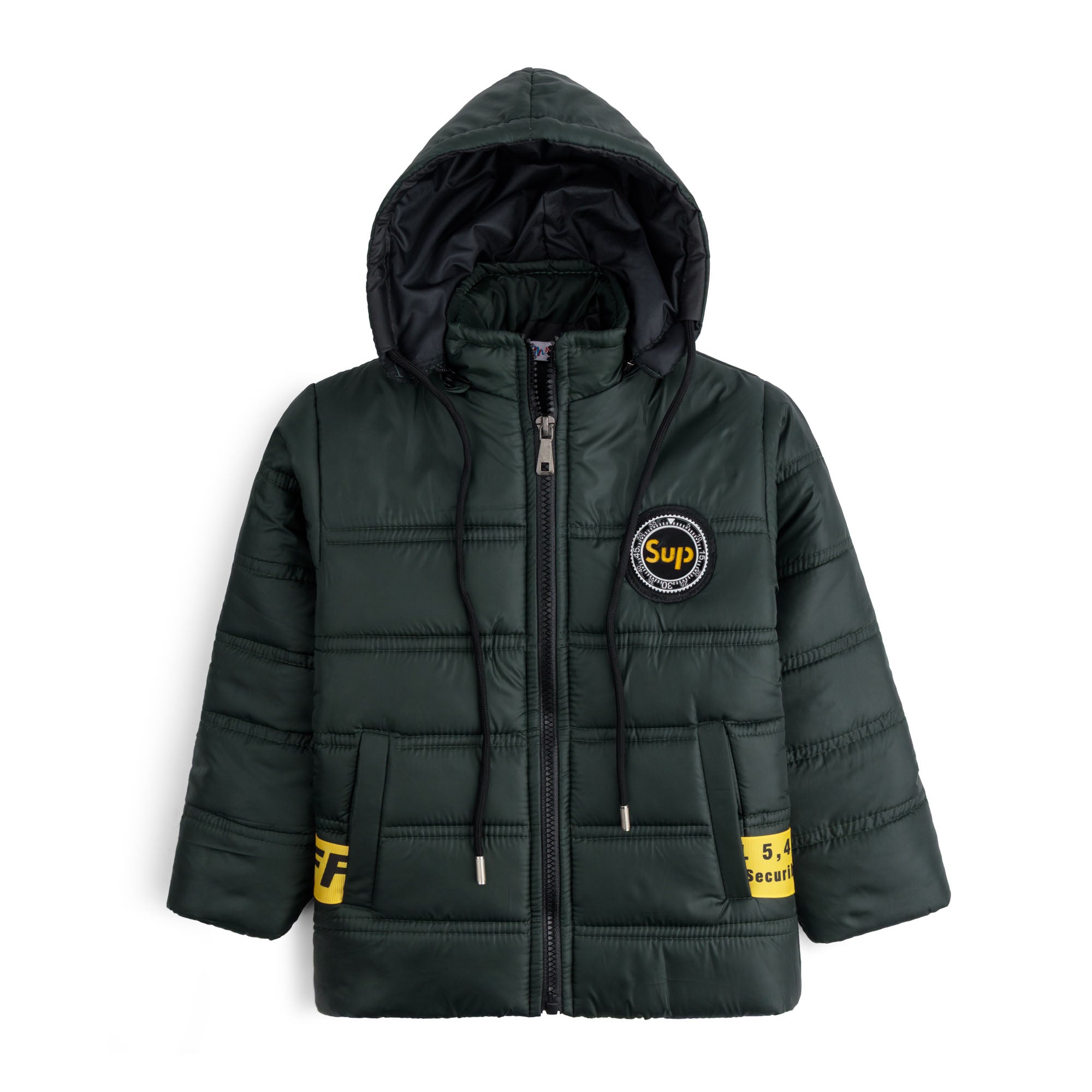 Stylish puffer Jacket- Dark Green
