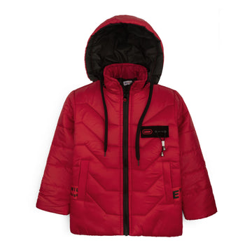 Stylish puffer Jacket- Red B