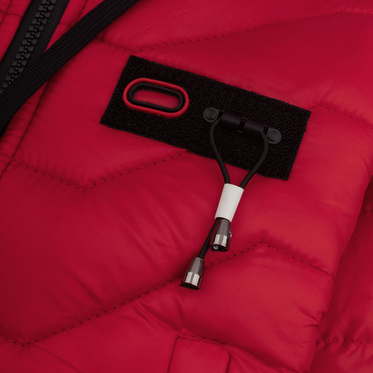 Stylish puffer Jacket- Red B