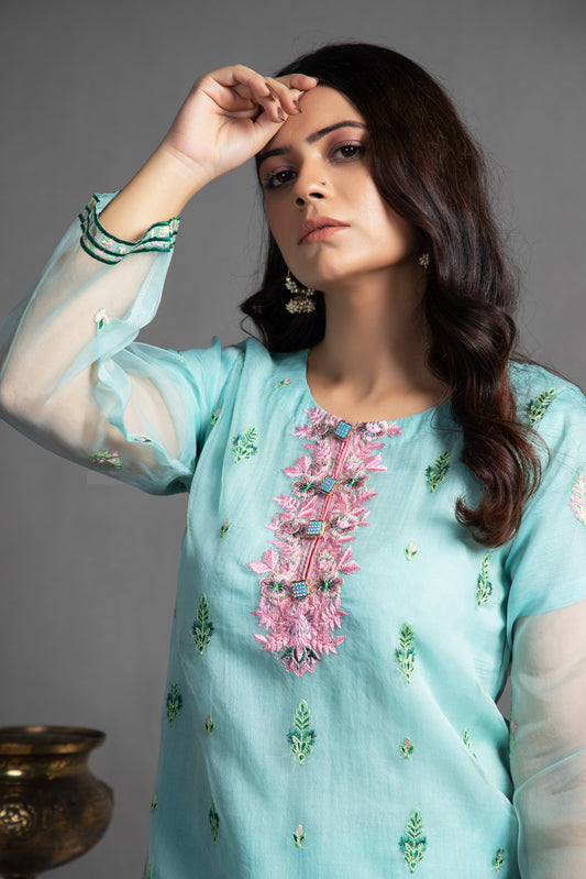 Gulnaz Embroidered Two Piece