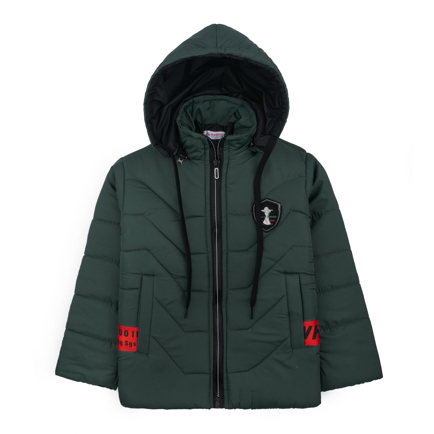 Stylish puffer Jacket- DM Green