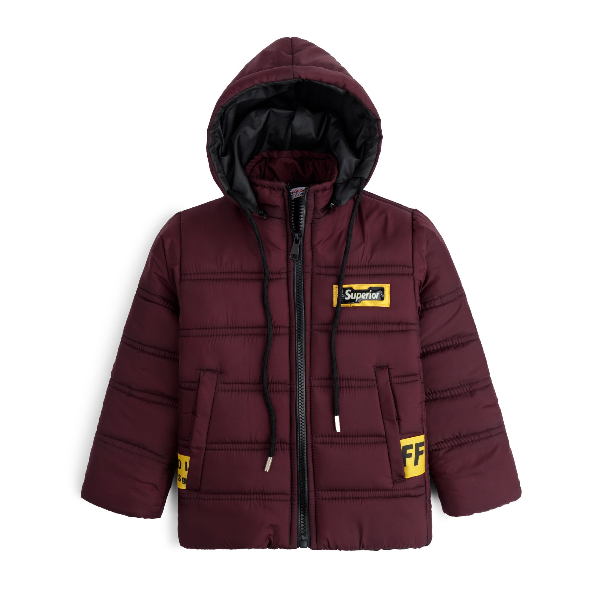 Stylish puffer Jacket- Maroon Y