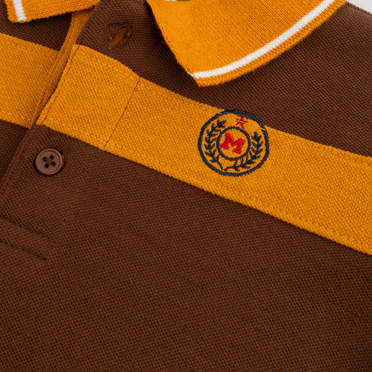 Brown Y Polo Shirt