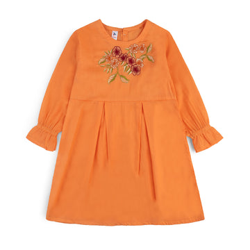 Peach Embroidered Top