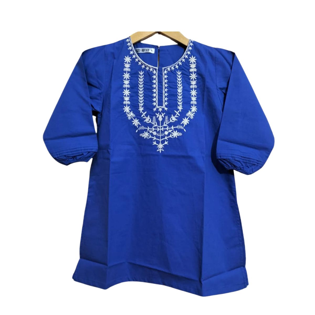 Blue Embroidered Shirt