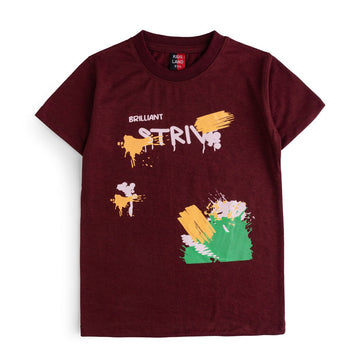 Brilliant Maroon T Shirt