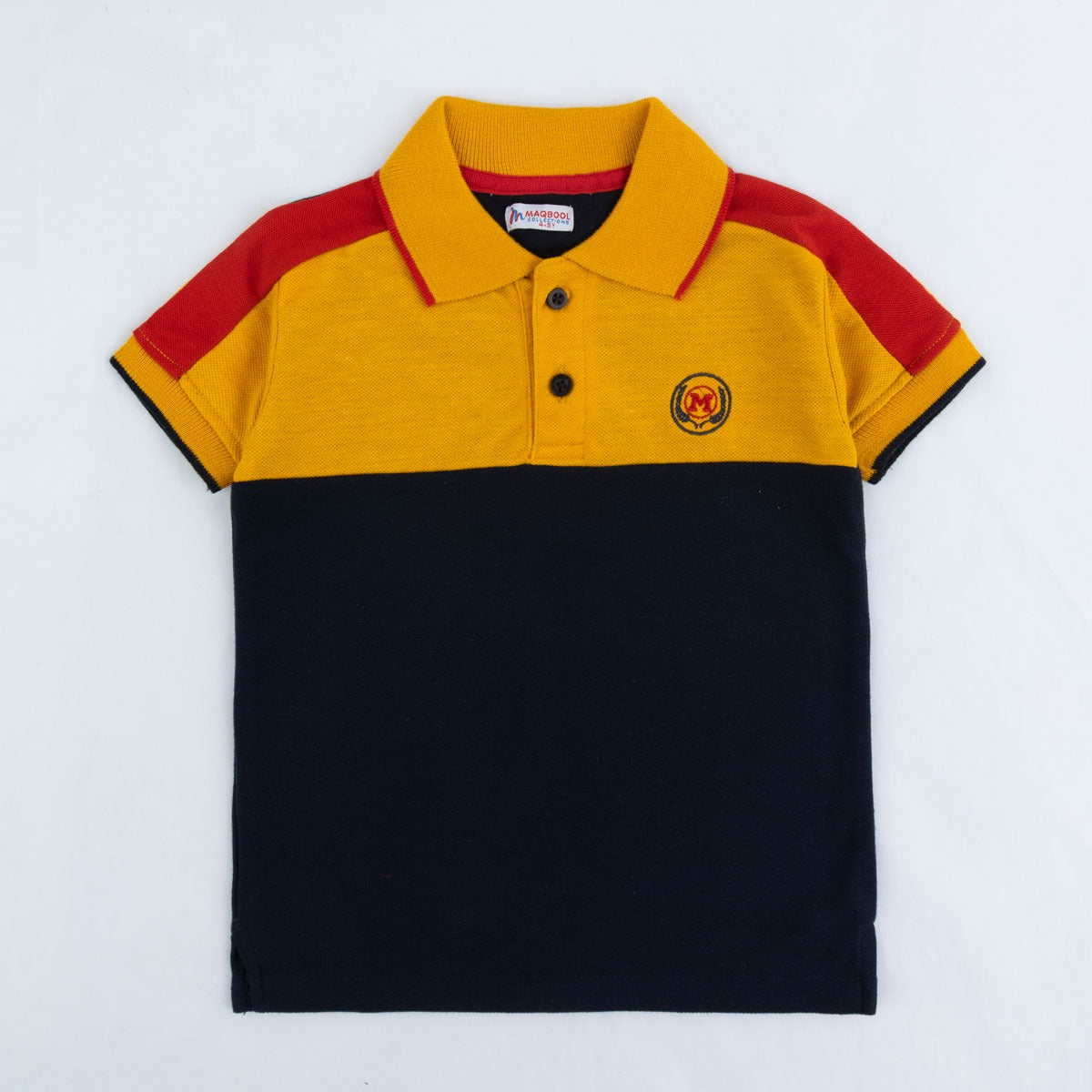 Mustard/Red Polo Shirt