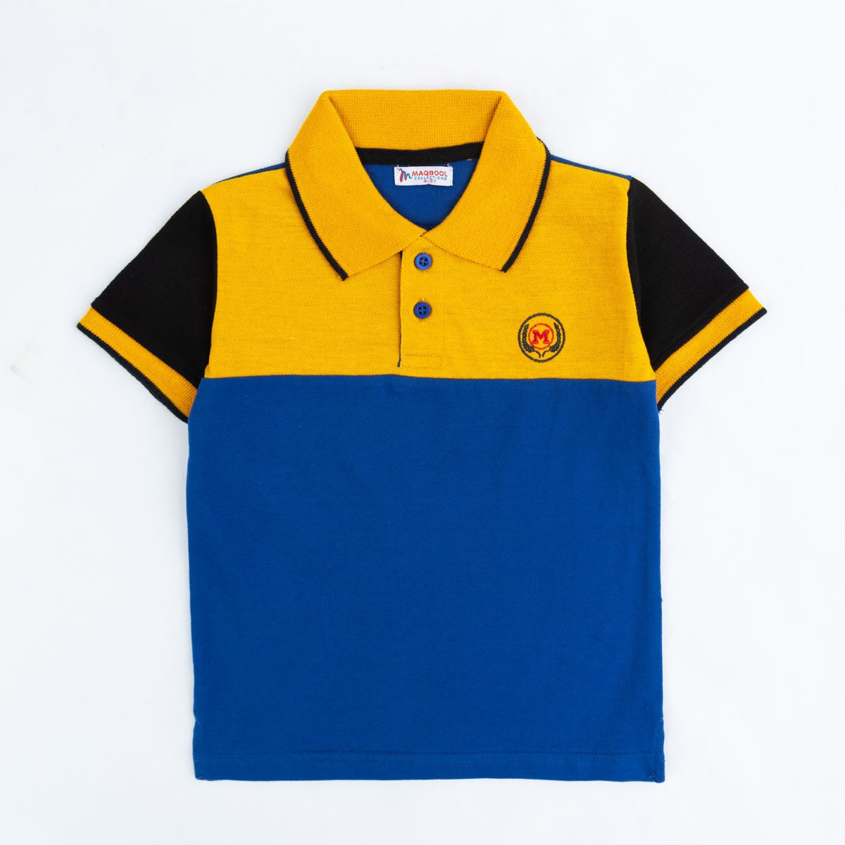 Mustard/R Blue Polo Shirt