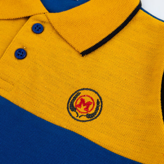 Mustard/R Blue Polo Shirt