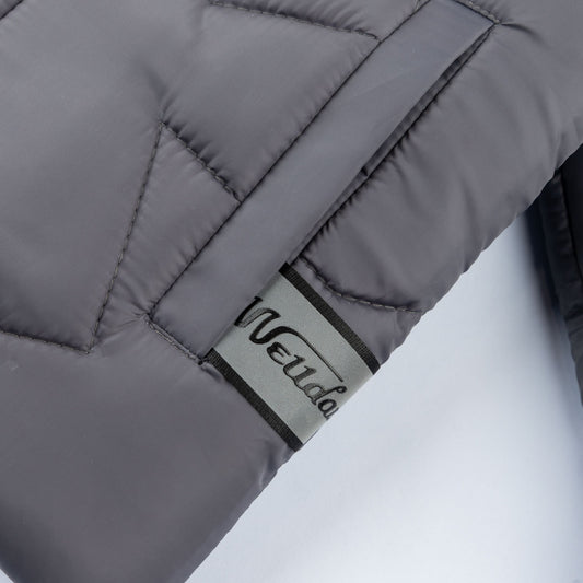 Stylish puffer Jacket- Grey