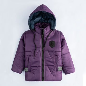 Stylish puffer Jacket-Purpal