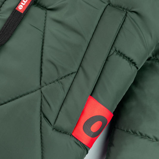 Stylish puffer Jacket- Dark Green