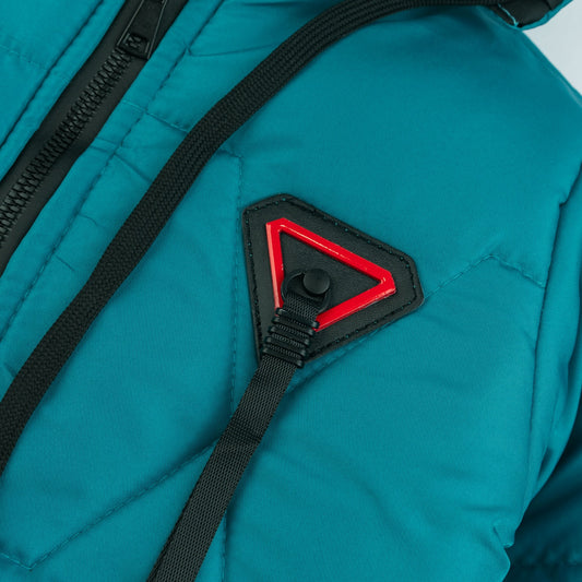 Stylish puffer Jacket- Light Teal