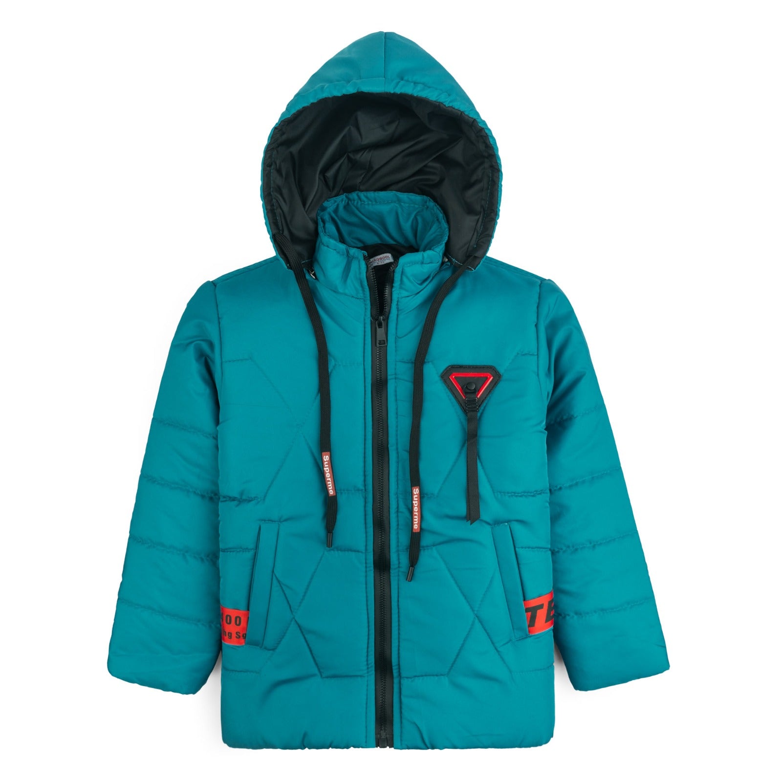 Stylish puffer Jacket- Light Teal