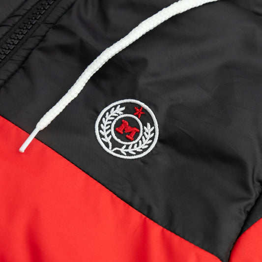 Stylish puffer Jacket- Black Red