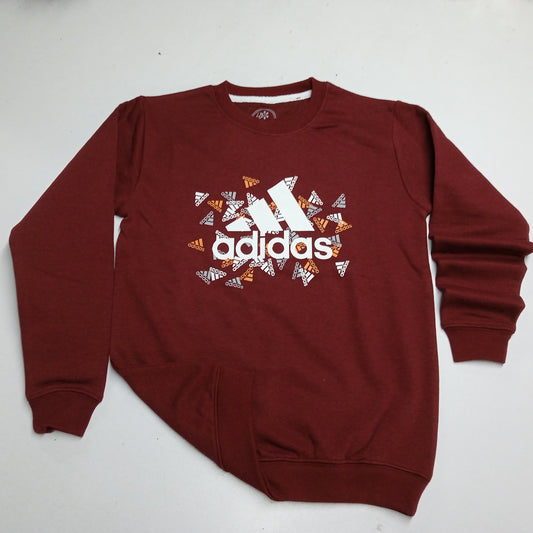 Adidas Maroon Sweat Shirt