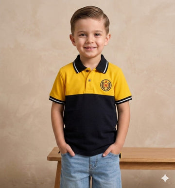 Navy Y Polo Shirt