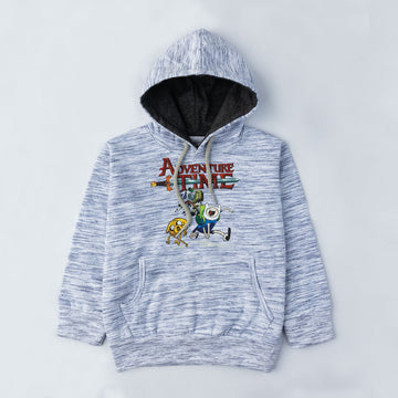 White Grey Mixture Hoodie