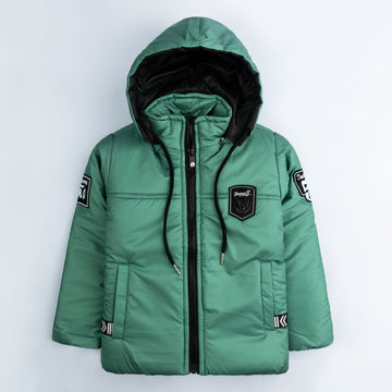 China puffer Jacket- L Green