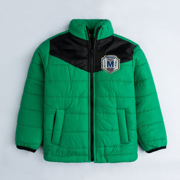 Stylish puffer Jacket-Parrot Black2
