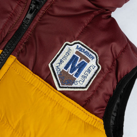 Mustard/ Maroon Puffer Jacket