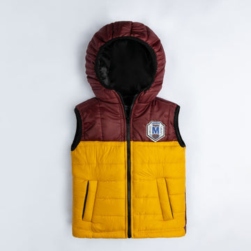 Mustard/ Maroon Puffer Jacket