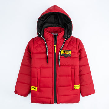 Stylish puffer Jacket- Maroon B